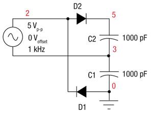 Full-wave voltage doubler